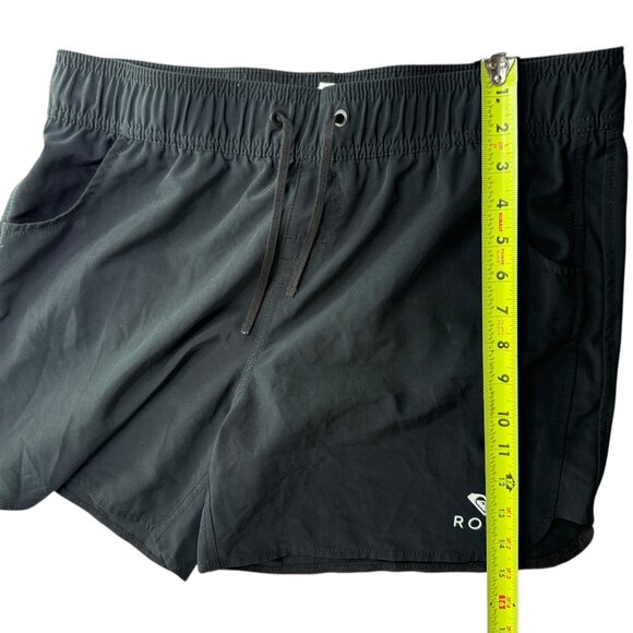 ROXY Board Shorts Black.  Elastic Waistband and Drawstring.  Size Teen Large. - Picture 7 of 8